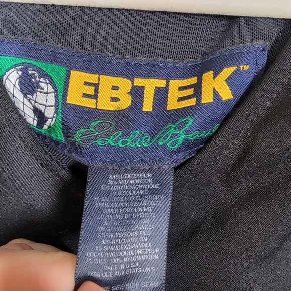 Ebtek Eddie Bauer women's ski bib overalls with foot stirrups 6 petite - Picture 3 of 7